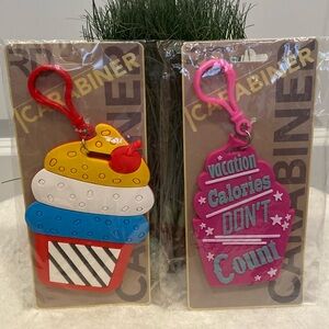 🆕NIP: ROYAL DELUXE- 2 Large Luggage/Backpack Tags- Sundae & Vacation Calories